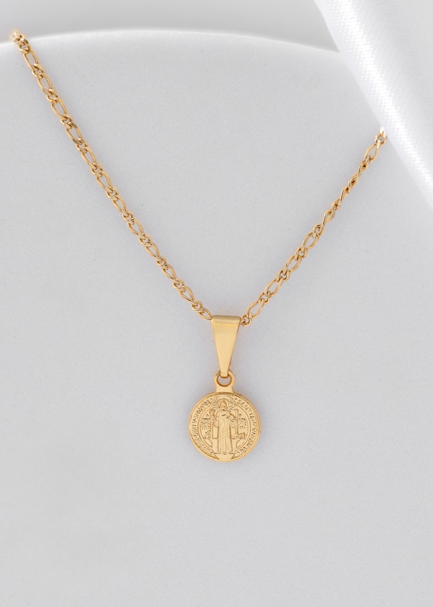 Cadena 1x1 + Dije San Benito mini