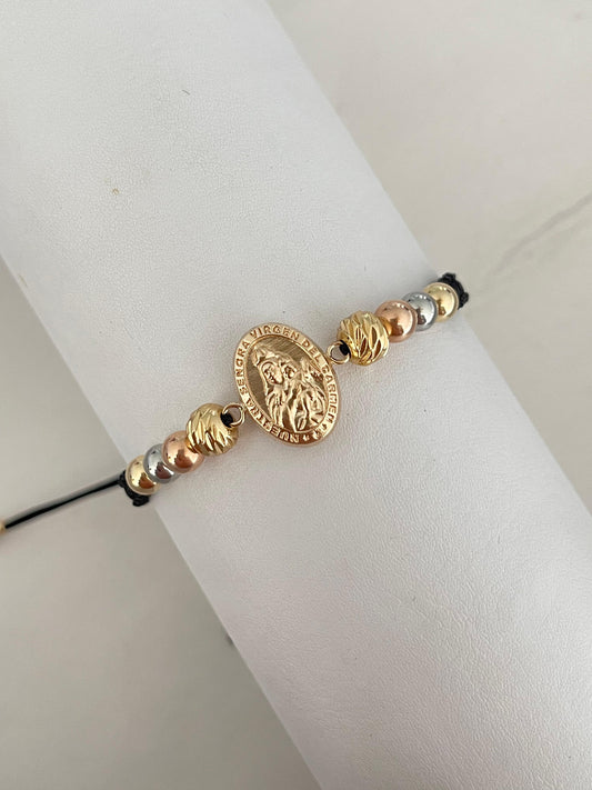 Pulsera Virgen del Carmen 3 oros