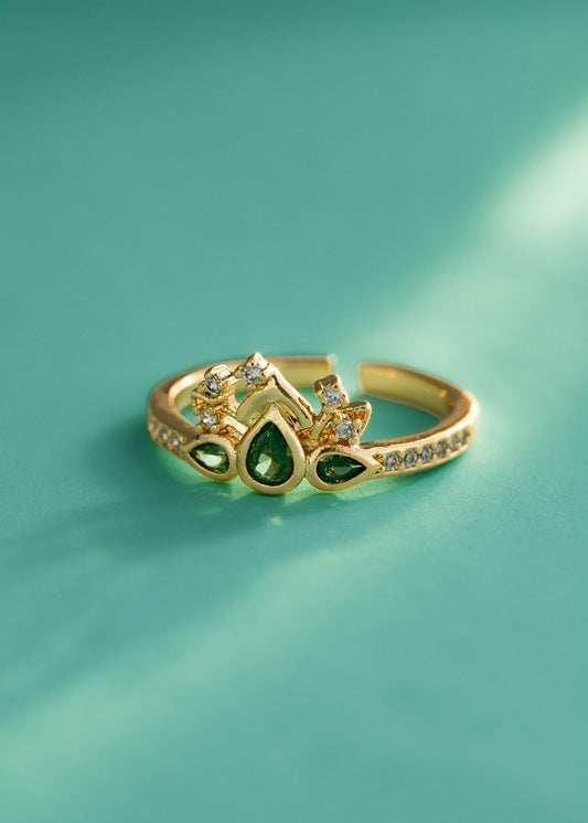 ANILLO GREEN BLOOM  AJUSTABLE